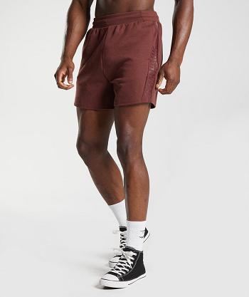 Szorty Męskie Gymshark Bold React 5" Różowe Brązowe | PL 3424DFM